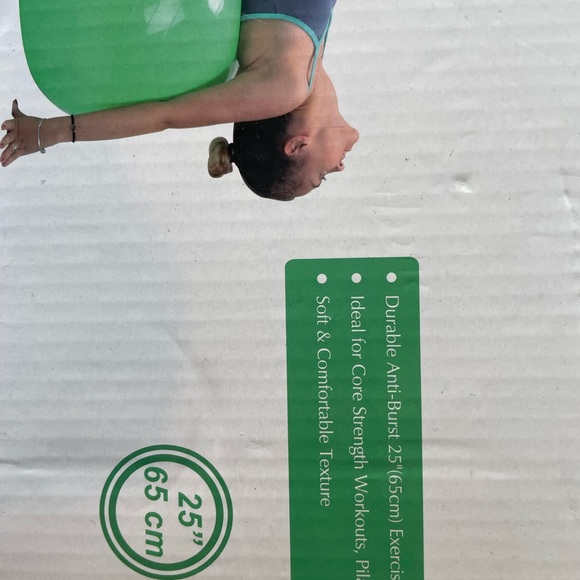 Stability inflatable exercise ball & Core strength training wheel -NWT - Picture 4 of 5